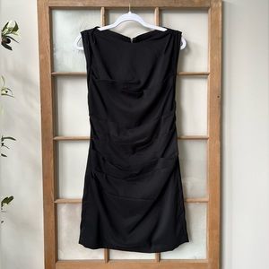 Express Ruched Front Mini Dress - Black - Size 6